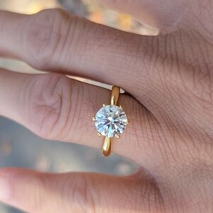 2.5ct moissanite diamond ring with 925 silver